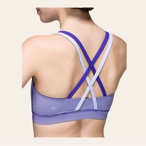 Lululemon Energy Bra Size 8 Strappy Sports Bra Fitness Athleisure Workout